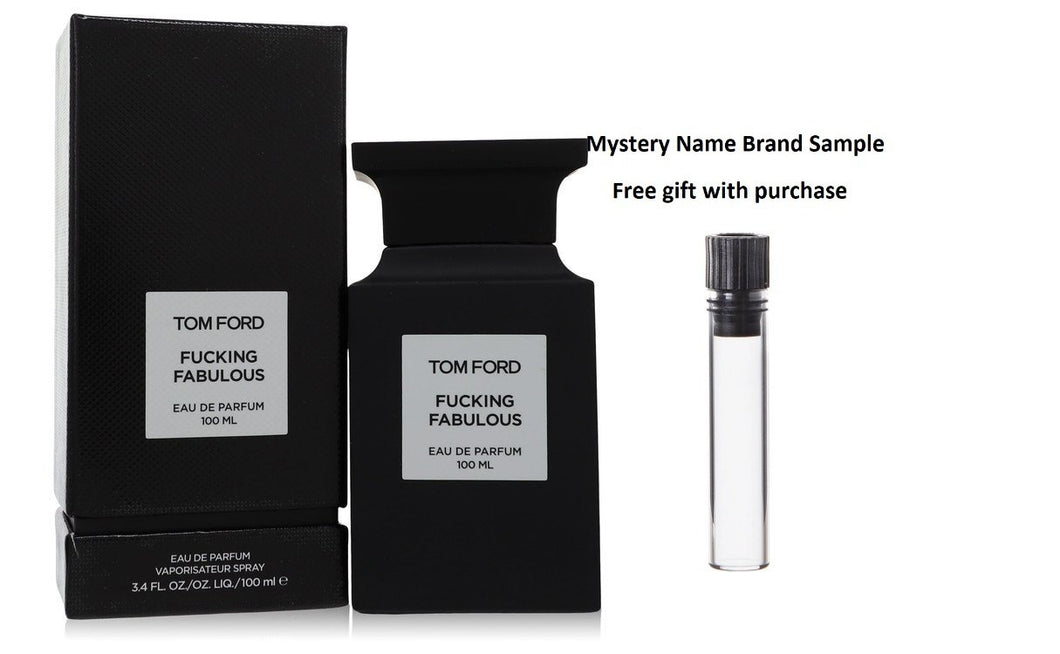 . Fabulous by Tom Ford Eau De Parfum Spray 3.4 oz And a Mystery Name brand sample vile
