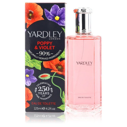 Yardley Poppy & Violet by Yardley London Eau De Toilette Spray 4.2 oz For Women