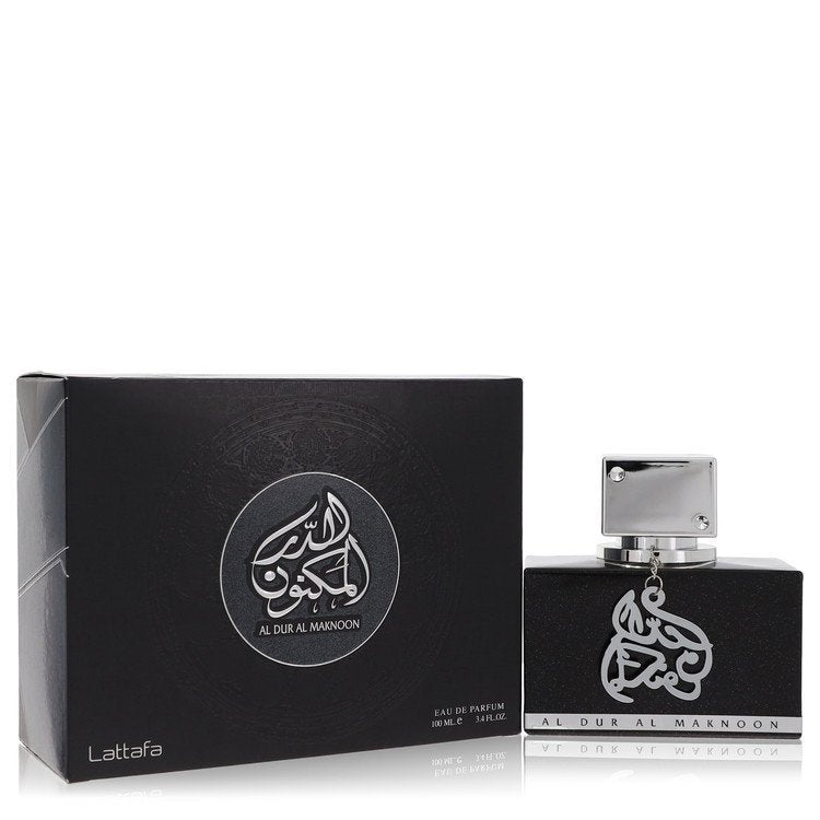 Lattafa Al Dur Al Maknoon Silver by Lattafa Eau De Parfum Spray (Unisex) 3.4 oz For Men