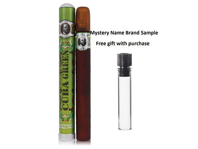 Cuba Green by Fragluxe Eau De Toilette Spray 1.17 oz And a Mystery Name brand sample vile
