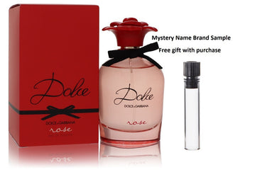 Dolce Rose by Dolce & Gabbana Eau De Toilette Spray 2.5 oz And a Mystery Name brand sample vile