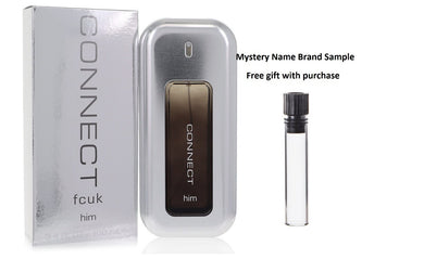 Fcuk Connect by French Connection Eau De Toilette Spray 3.4 oz And a Mystery Name brand sample vile