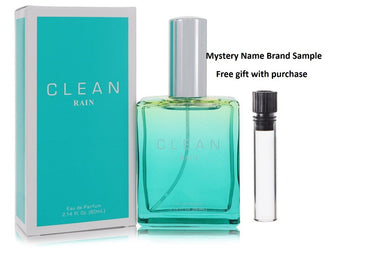 Clean Rain by Clean Eau De Parfum Spray 2.14 oz And a Mystery Name brand sample vile