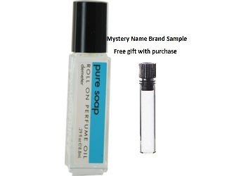 DEMETER PURE SOAP by Demeter ROLL ON PERFUME OIL 0.29 OZ for UNISEX And a Mystery Name brand sample vile