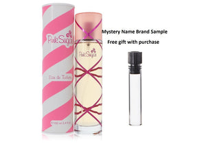 Pink Sugar by Aquolina Eau De Toilette Spray 3.4 oz And a Mystery Name brand sample vile