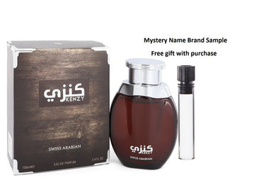 Kenzy by Swiss Arabian Eau De Parfum Spray (Unisex) 3.4 oz And a Mystery Name brand sample vile