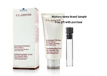 Clarins by Clarins Exfoliating Body Scrub for Smooth Skin  --200ml/7oz for WOMEN And a Mystery Name brand sample vile