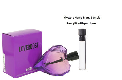 Loverdose by Diesel Eau De Parfum Spray 2.5 oz And a Mystery Name brand sample vile