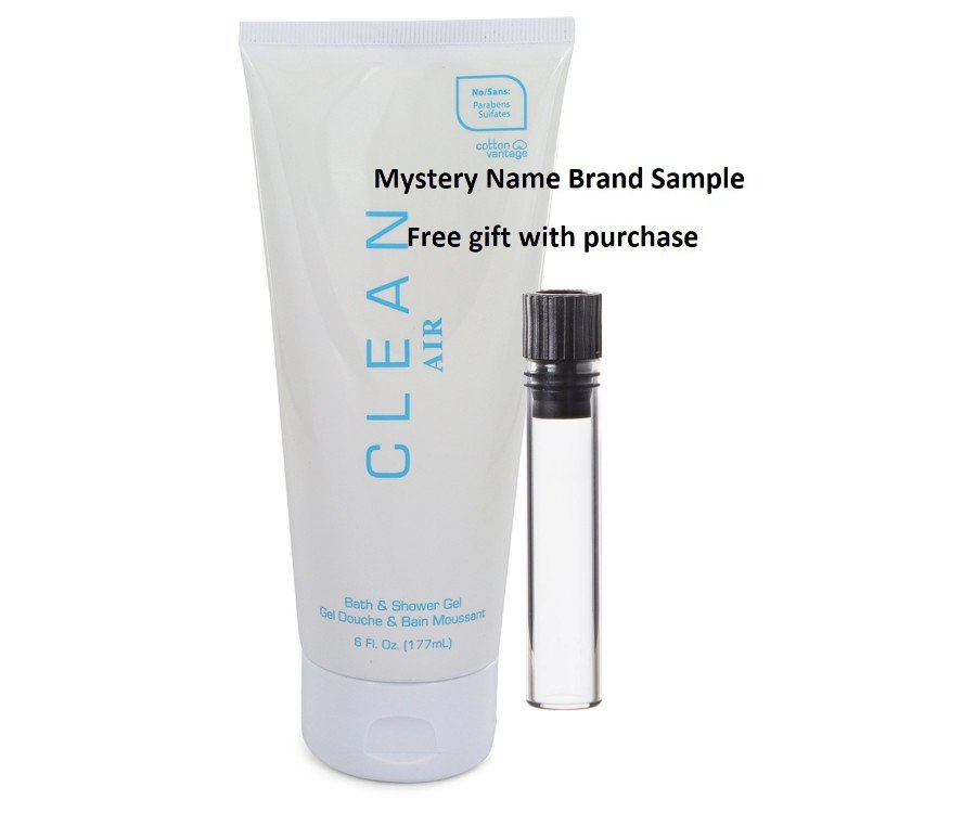 Clean Air by Clean Shower Gel 6 oz  And a Mystery Name brand sample vile