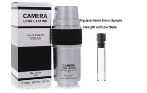 CAMERA LONG LASTING by Max Deville Eau De Toilette Spray 3.4 oz And a Mystery Name brand sample vile