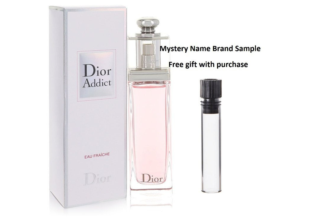Dior Addict by Christian Dior Eau Fraiche Spray 1.7 oz And a Mystery Name brand sample vile