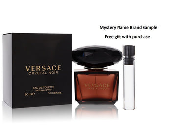 Crystal Noir by Versace Eau De Toilette Spray 3 oz And a Mystery Name brand sample vile