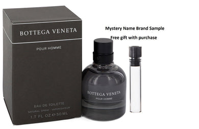 Bottega Veneta by Bottega Veneta Eau De Toilette Spray 1.7 oz And a Mystery Name brand sample vile