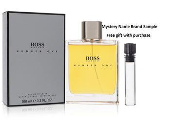 BOSS NO. 1 by Hugo Boss Eau De Toilette Spray 3.3 oz And a Mystery Name brand sample vile