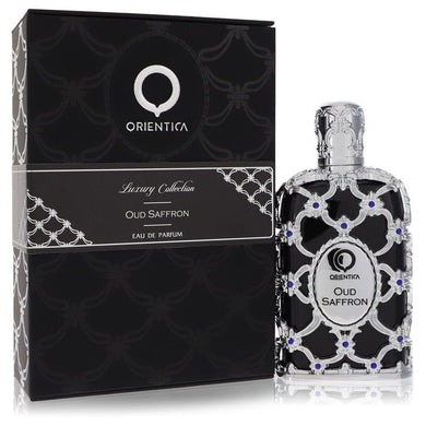 Orientica Oud Saffron by Al Haramain Eau De Parfum Spray (Unisex) 2.7 oz For Men