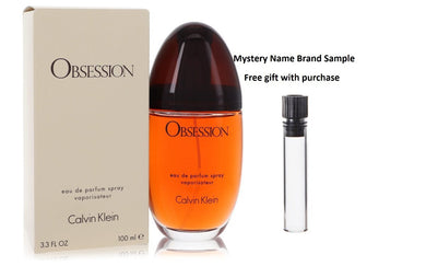 OBSESSION by Calvin Klein Eau De Parfum Spray 3.4 oz And a Mystery Name brand sample vile