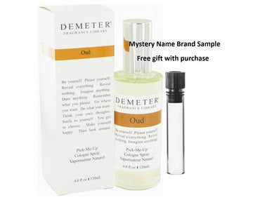 Demeter Oud by Demeter Cologne Spray 4 oz And a Mystery Name brand sample vile
