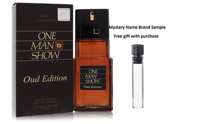 One Man Show Oud Edition by Jacques Bogart Eau De Toilette Spray 3.4 oz And a Mystery Name brand sample vile