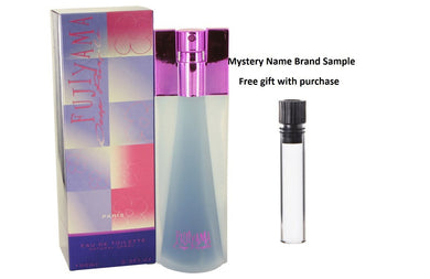 Fujiyama Deep Purple by Succes De Paris Eau De Parfum Spray 3.4 oz And a Mystery Name brand sample vile