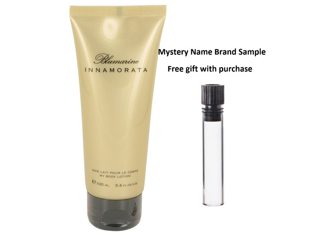 Blumarine Innamorata by Blumarine Parfums Body Lotion 3.4 oz And a Mystery Name brand sample vile