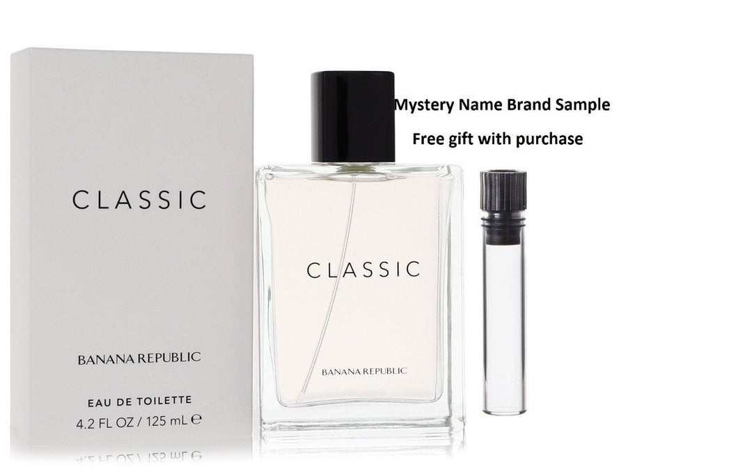 BANANA REPUBLIC Classic by Banana Republic Eau De Toilette Spray (unisex) 4.2 oz And a Mystery Name brand sample vile