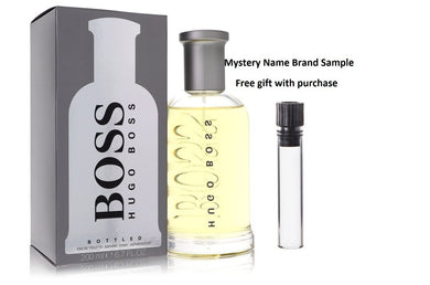 BOSS NO. 6 by Hugo Boss Eau De Toilette Spray 6.7 oz And a Mystery Name brand sample vile
