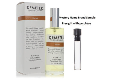 Demeter Churros by Demeter Cologne Spray (Unisex) 4 oz And a Mystery Name brand sample vile