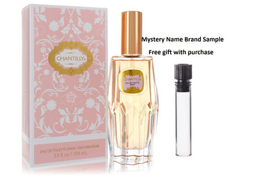 CHANTILLY by Dana Eau De Toilette Spray 3.5 oz And a Mystery Name brand sample vile