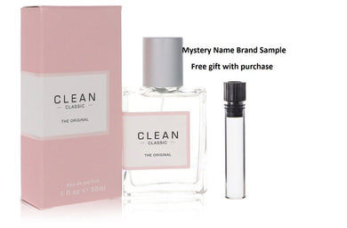 Clean Original by Clean Eau De Parfum Spray 1 oz And a Mystery Name brand sample vile