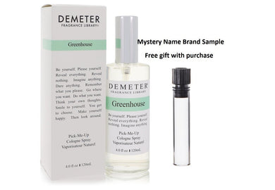 Demeter Greenhouse by Demeter Cologne Spray 4 oz And a Mystery Name brand sample vile