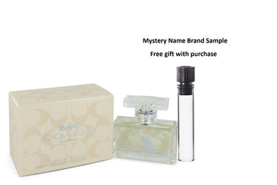 Coach Signature by Coach Eau De Parfum Spray 1 oz And a Mystery Name brand sample vile