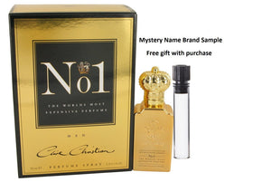 Clive Christian No. 1 by Clive Christian Pure Perfume Spray 1.6 oz And a Mystery Name brand sample vile