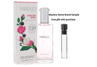 English Rose Yardley by Yardley London Eau De Toilette Spray 1.7 oz And a Mystery Name brand sample vile