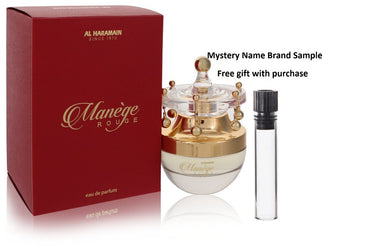 Al Haramain Manege Rouge by Al Haramain Eau De Parfum Spray 2.5 oz And a Mystery Name brand sample vile