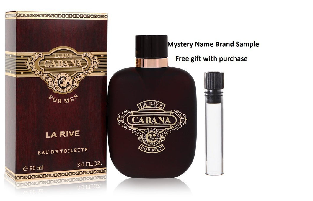 La Rive Cabana by La Rive Eau De Toilette Spray 3 oz And a Mystery Name brand sample vile