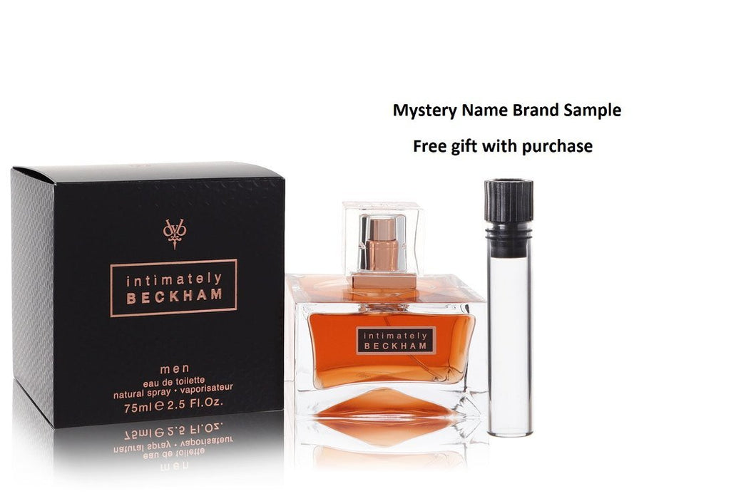 INTIMATELY BECKHAM by David Beckham Eau De Toilette Spray 2.5 oz And a Mystery Name brand sample vile