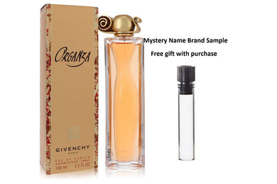ORGANZA by Givenchy Eau De Parfum Spray 3.3 oz And a Mystery Name brand sample vile