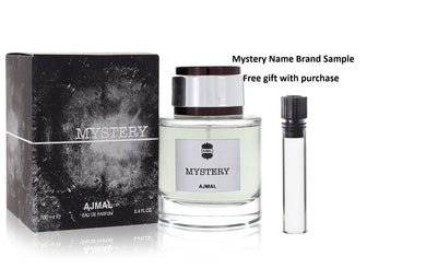 Ajmal Mystery by Ajmal Eau De Parfum Spray 3.4 oz And a Mystery Name brand sample vile