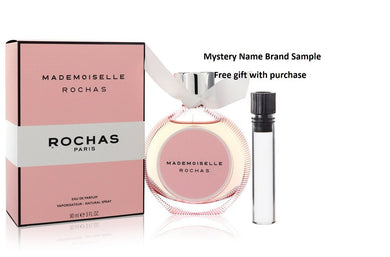 Mademoiselle Rochas by Rochas Eau De Parfum Spray 3 oz And a Mystery Name brand sample vile