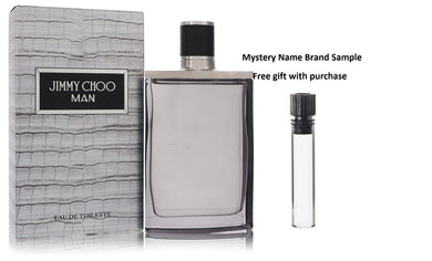 Jimmy Choo Man by Jimmy Choo Eau De Toilette Spray 3.3 oz And a Mystery Name brand sample vile