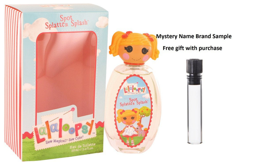 Lalaloopsy by Marmol & Son Eau De Toilette Spray (Spot Splatter Splash) 3.4 oz And a Mystery Name brand sample vile