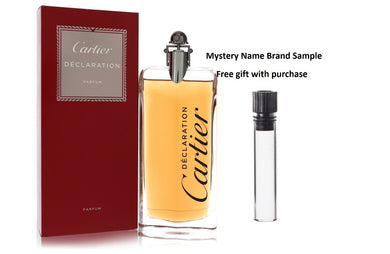 DECLARATION by Cartier Parfum Spray 5 oz And a Mystery Name brand sample vile