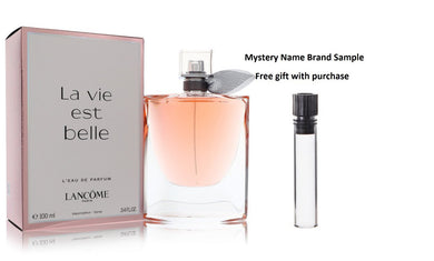 La Vie Est Belle by Lancome Eau De Parfum Spray 3.4 oz And a Mystery Name brand sample vile