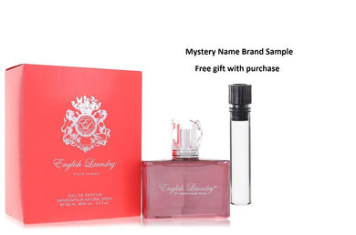 English Laundry Signature by English Laundry Eau De Parfum Spray 3.4 oz And a Mystery Name brand sample vile