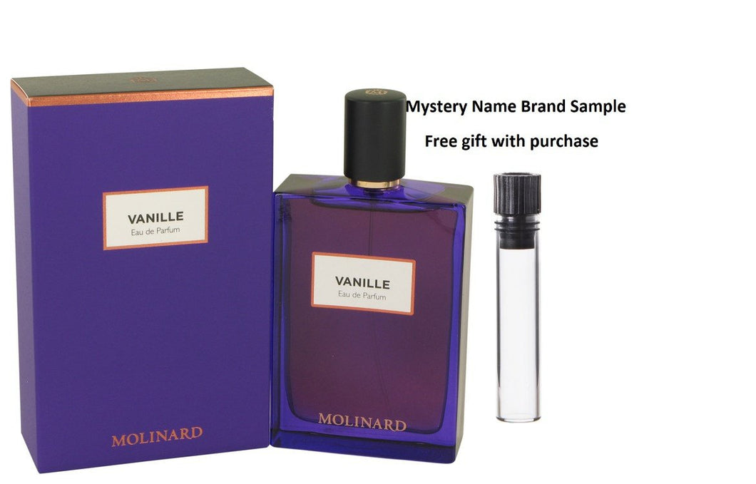 Molinard Vanille by Molinard Eau De Parfum Spray (Unisex) 2.5 oz And a Mystery Name brand sample vile