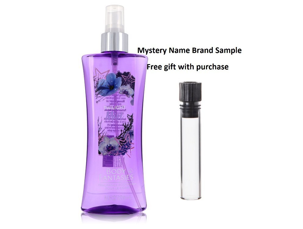 Body Fantasies Signature Twilight Mist by Parfums De Coeur Body Spray 8 oz And a Mystery Name brand sample vile