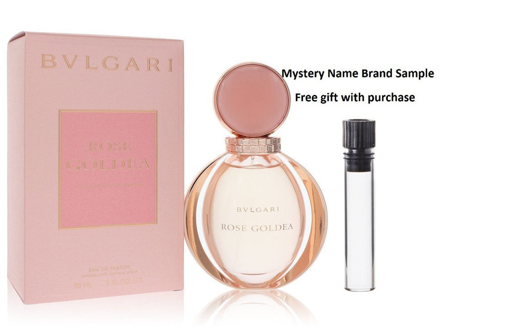 Rose Goldea by Bvlgari Eau De Parfum Spray 3 oz And a Mystery Name brand sample vile