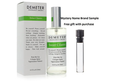 Demeter Sweet Cilantro by Demeter Cologne Spray (Unisex) 4 oz And a Mystery Name brand sample vile