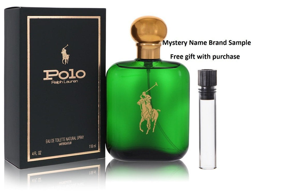 POLO by Ralph Lauren Eau De Toilette / Cologne Spray 4 oz And a Mystery Name brand sample vile