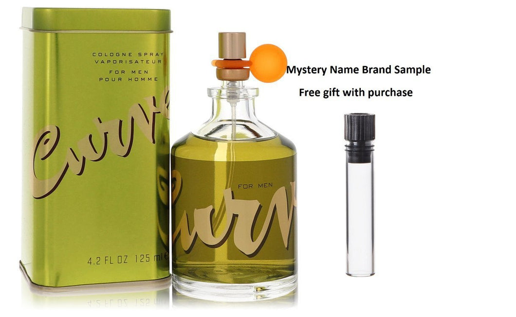 CURVE by Liz Claiborne Cologne Spray 4.2 oz And a Mystery Name brand sample vile